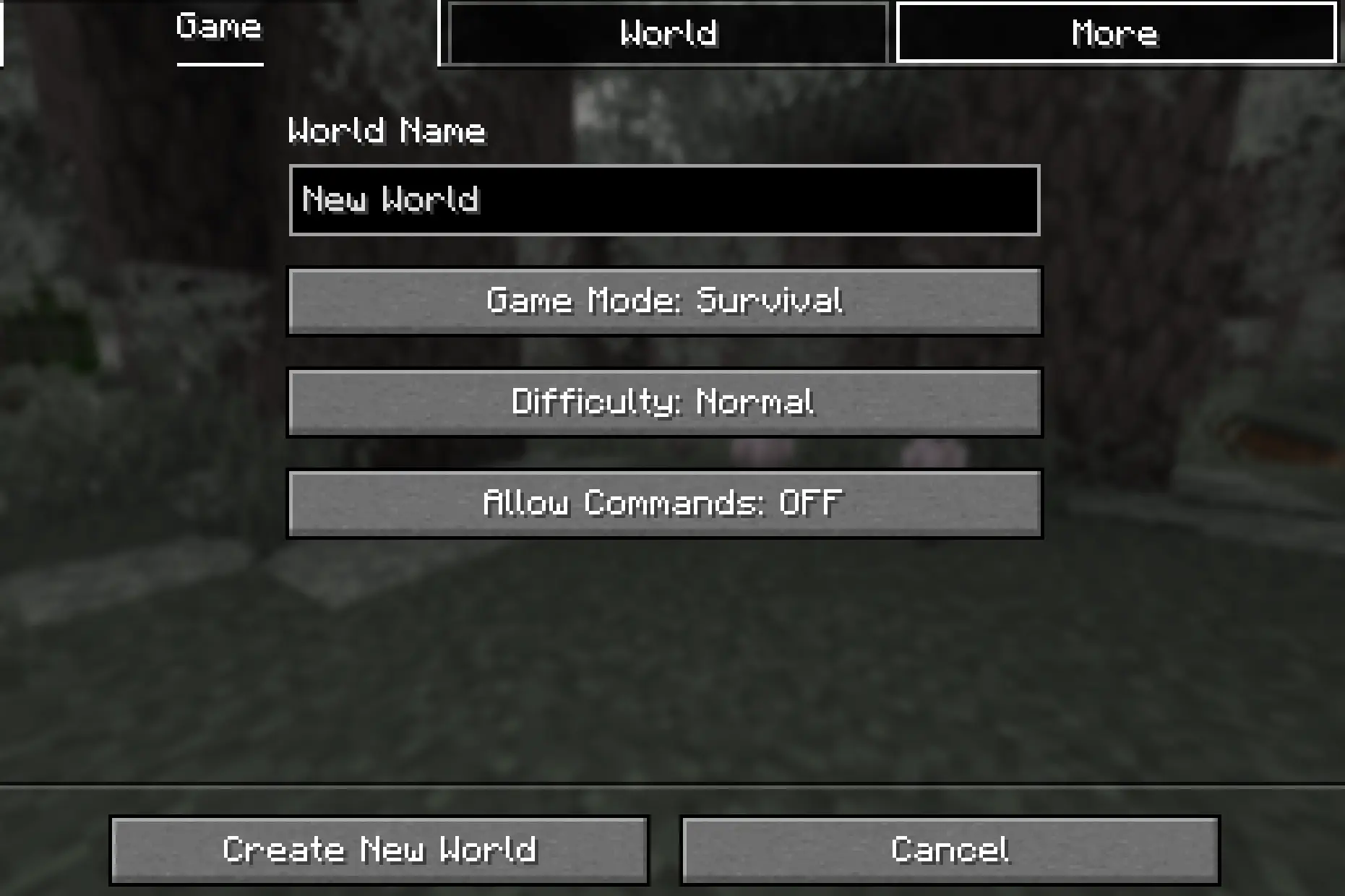 Minecraft Maailmanluonti